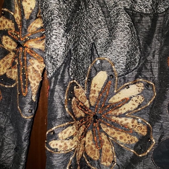 Chicos shirt / light jacket embroidered and beaded - Picture 3 of 7